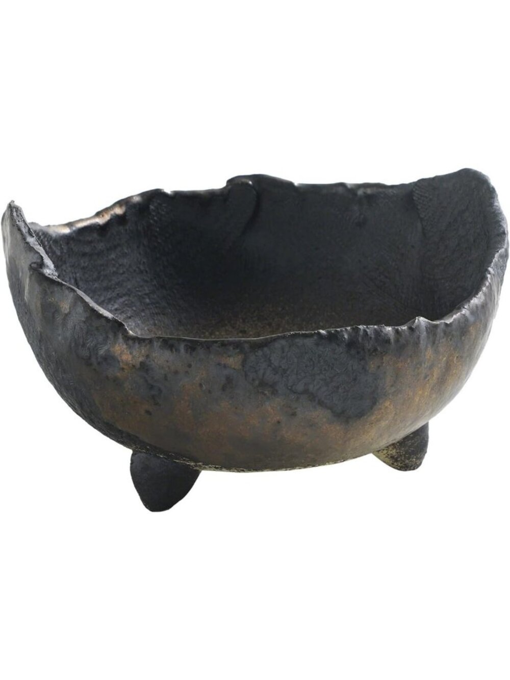 Handmade Rustic Crescent Bonsai Pot - Japanese Banko Style, Unique Planter